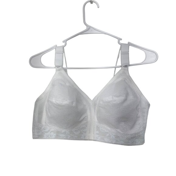Playtex 18 Hour Sensational Support Wire-Free Bra 20/27 White Women SZ 38DDD - Picture 3 of 9